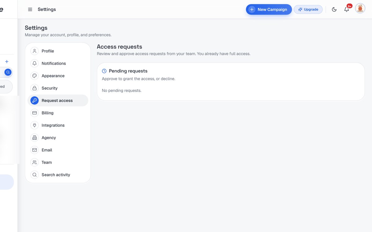 Roles & Permissions screenshot in SerpScale